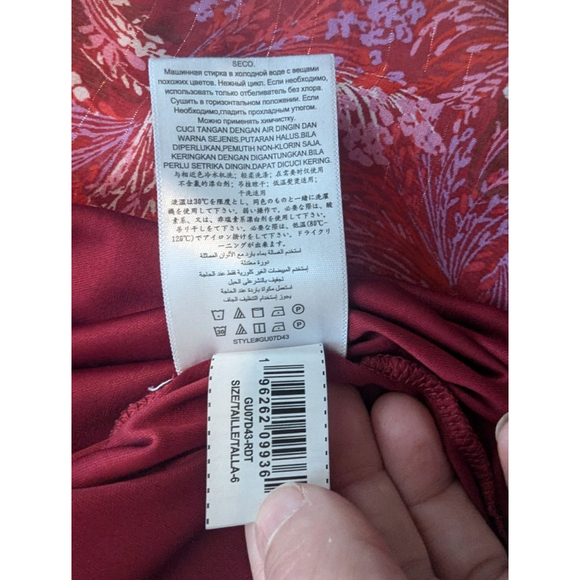 Women BCBG generation Dress size 6 red & pink - Picture 12 of 13